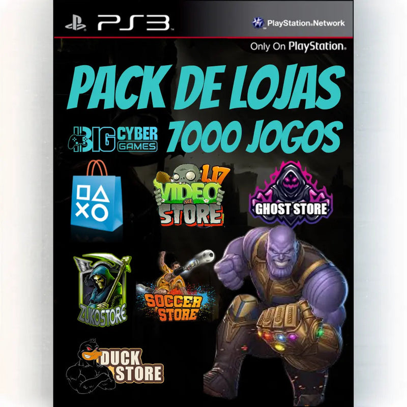 Pack 7000 Jogos Ps3 Mídia Digital